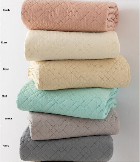 Palamaiki Pitha Κουβερλί Μονό Microfiber Εκρού 160x240cm