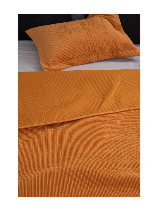 Palamaiki Dizza Coverlet Queen Size from Polyester Gold 220x240cm