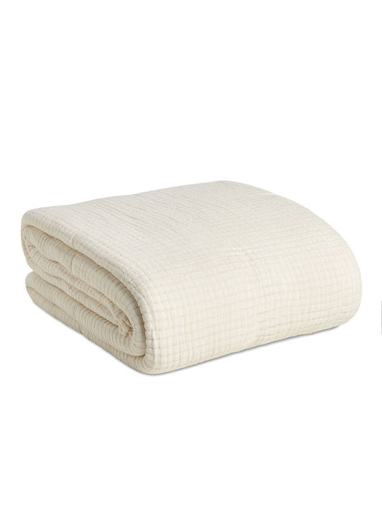 Αιγαίον Super Soft Κουβερλί Μονό White 170x240cm