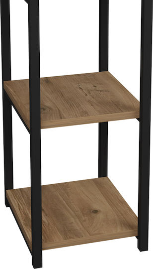 Βιβλιοθήκη Harvey Μαύρο 33x28x100εκ.