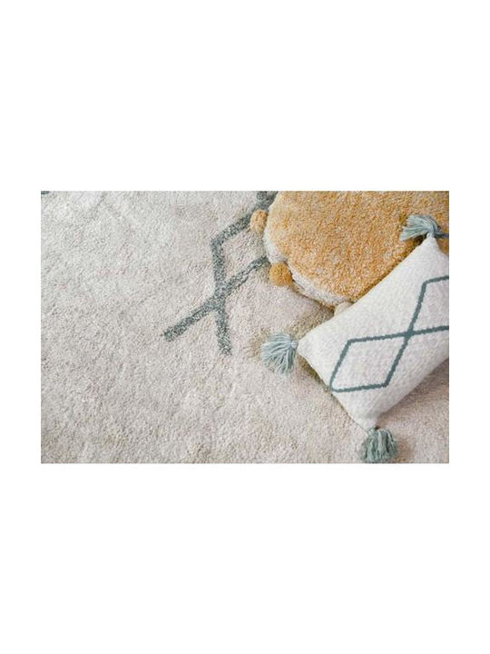 Lorena Canals Atlas Handmade Kids Rug Cotton Beige 120x160cm