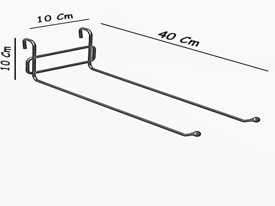 Femmit Висящ Сушилник За Радиатор Черен Метален 40cm