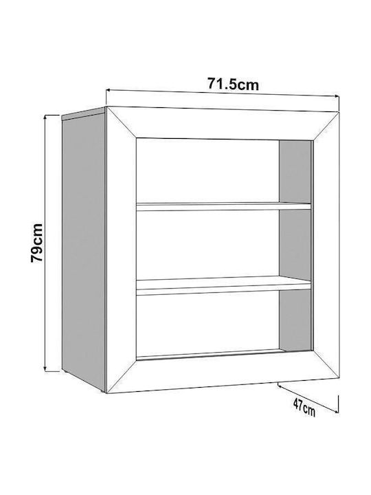 Desk Eudox Wooden Colour 72x47x79cm