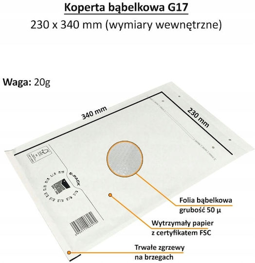 Heykapak Heykapak Versandumschläge A4 mit Gepolstert 10Stücke Weiß