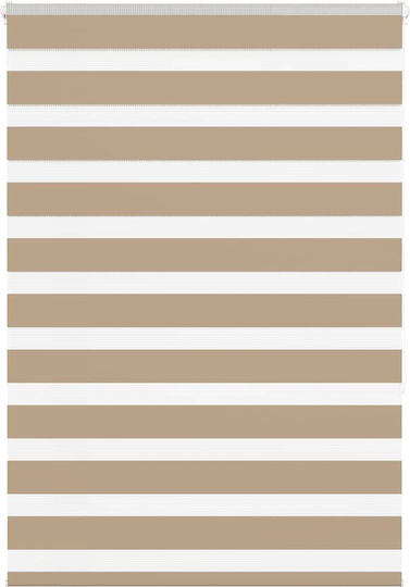 vidaXL Roller Blinds Partial Blackout Brown W110xH150cm 4014549