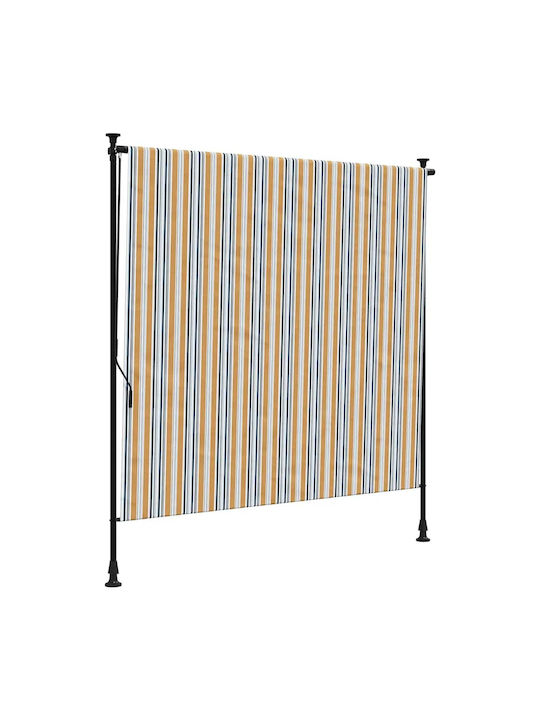 vidaXL Roller Blinds Partial Blackout Yellow W200xH270cm 368775