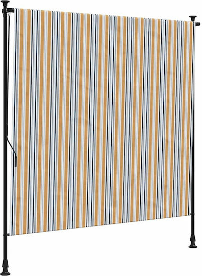 vidaXL Roller Blinds Partial Blackout Yellow W150xH270cm 368774