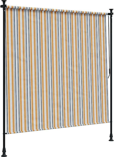 vidaXL Roller Blinds Partial Blackout Yellow W150xH270cm 368774