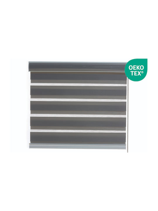 Central Home Jaluzele Rulou Semi-Blackout Dublu Gri L90xÎ230buc