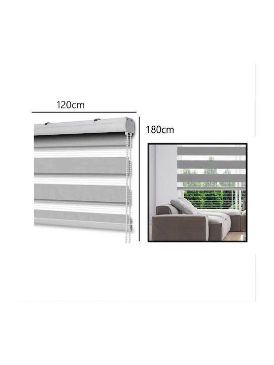 Roller Blinds Partial Blackout Gray W120xH180cm 111725