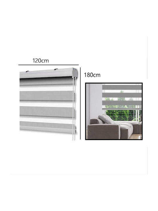 Roller Blinds Partial Blackout Gray W120xH180cm 111725