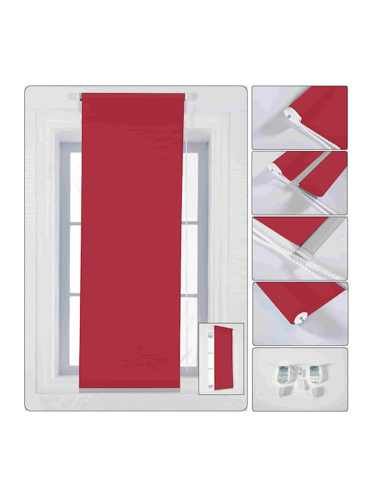 Tpster Roller Blinds Partial Blackout Red W150xH180cm 23805