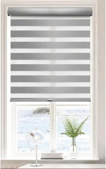 Frans Partial Blackout Double Roller Blinds P100xH230cm DR/100-230/Gray Frans Partial Blackout Double Roller Blinds P100xH230cm DR/100-230/Gray