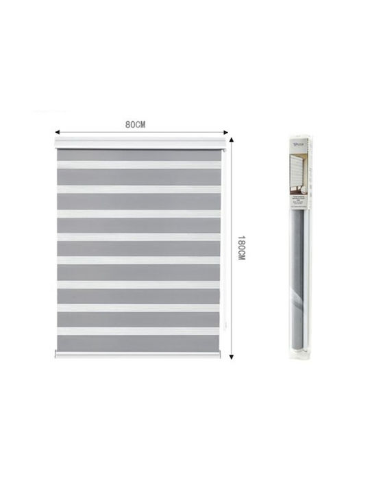 Tpster Roller Blinds Partial Blackout Gray W80xH180cm 36946
