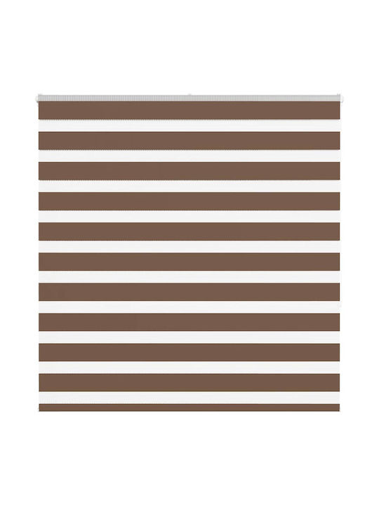 vidaXL Roller Blinds Partial Blackout Brown W140xH150cm 4014347