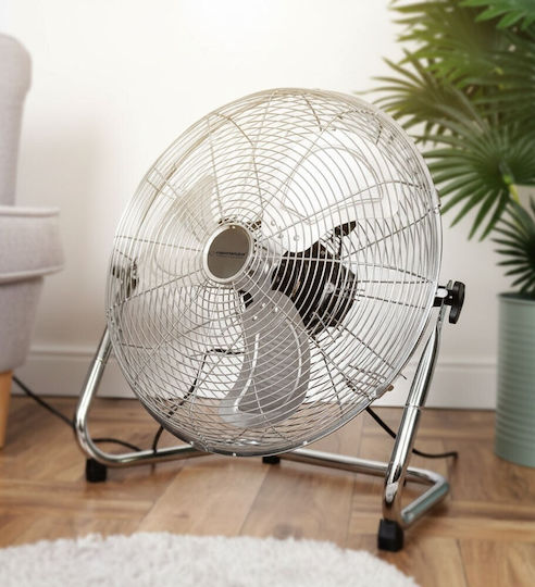 Esperanza Cyclone Ventilator De Pardoseală 110W Diametru 45cm Argintiu