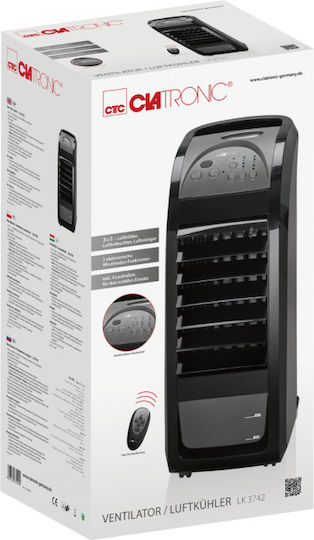 Clatronic LK 3742 Luftkühler 70W mit Fernbedienung Schwarze