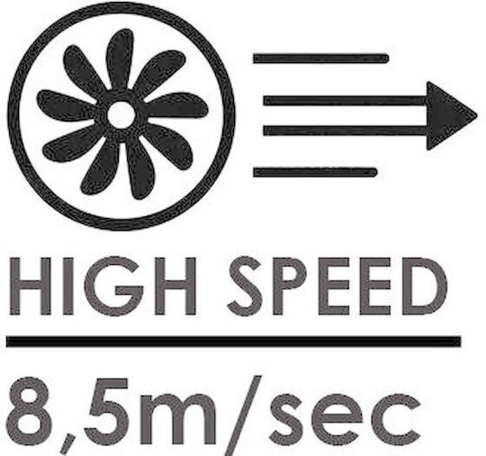 Primo PRSF-80735 Pedestal Fan 70W 40cm Diameter With Gray Remote Control