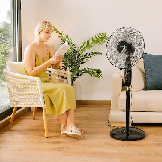 Cecotec EnergySilence 515 MaxFlow Pedestal Fan 45W 40cm Diameter Black