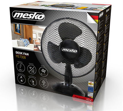 Mesko MS 7308 Ventilator De Masă 30W Diametru Ventilator 23cm Alb