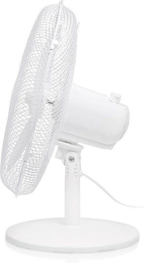 Tristar Επιτραπέζιος Ανεμιστήρας 45W με Τηλεχειριστήριο Λευκός