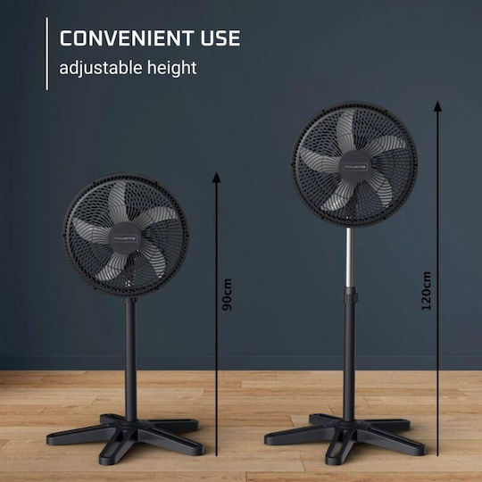 Rowenta Ανεμιστήρας Ορθοστάτης 40W Διαμέτρου 40cm Μαύρος