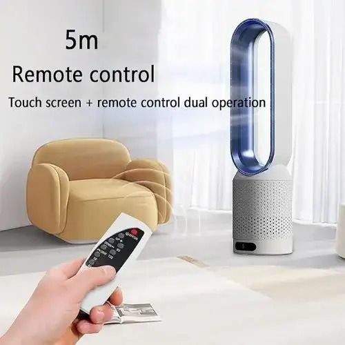 Bladeless Fan 40W with Remote Control Gold