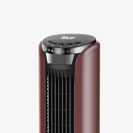 Ανεμιστήρας Πύργος 40W με Τηλεχειριστήριο Καφέ