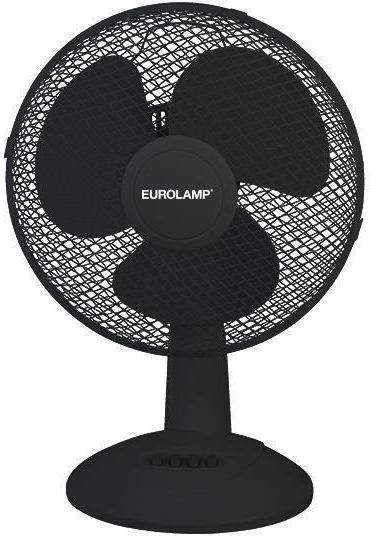 Eurolamp Επιτραπέζιος Ανεμιστήρας 25W Διαμέτρου 27cm Μαύρος