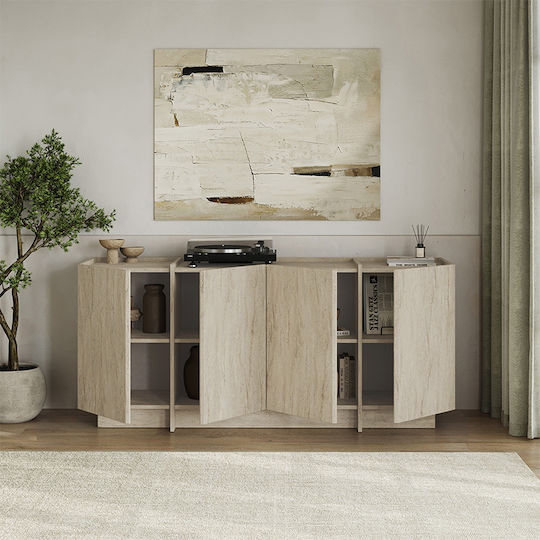 Μπουφές Dorma Ξύλινος Εκρού 180x45x80.2cm
