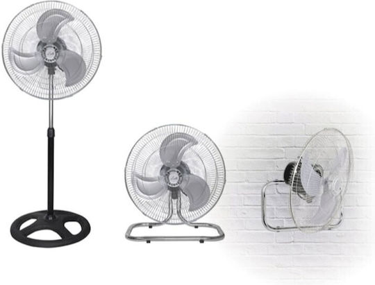 Muhler Pedestal Fan 45W Diameter 41cm Black