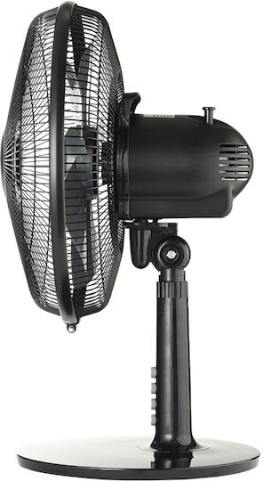 Estia Levanto Επιτραπέζιος Ανεμιστήρας 45W Διαμέτρου 30cm Μαύρος