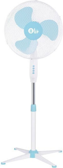 Eurolamp Ανεμιστήρας Ορθοστάτης 60W Διαμέτρου 41cm Λευκό – Μπλε