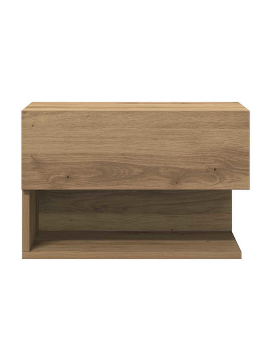 Wooden Brown Bedside Tables 2 Pieces 46x29.5x30cm