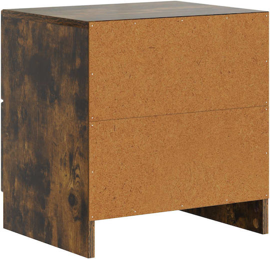 Wooden Black Bedside Tables 2 Pieces 43x34.5x44.5cm