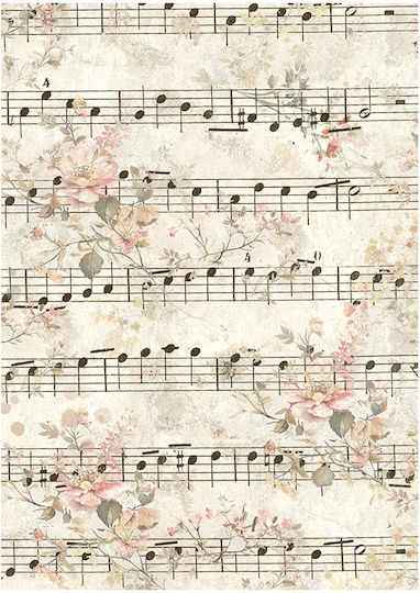 Σετ 8 Ριζόχαρτα Ντεκουπάζ Stamperia 10.5×14.8cm Symphony Backgrounds