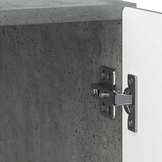 Wooden Gray Bedside Table 43x34.5x50cm