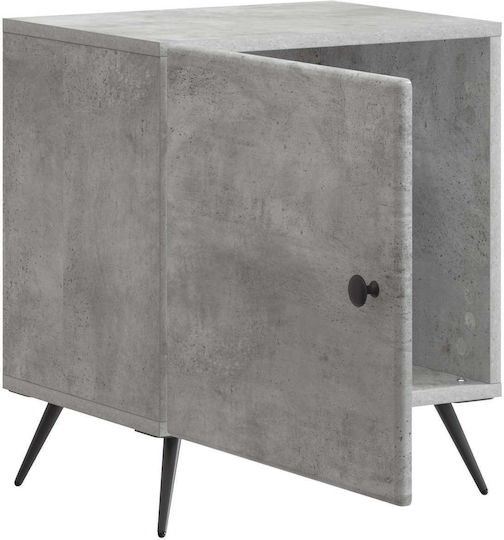 Wooden Gray Bedside Table 43x34.5x50cm