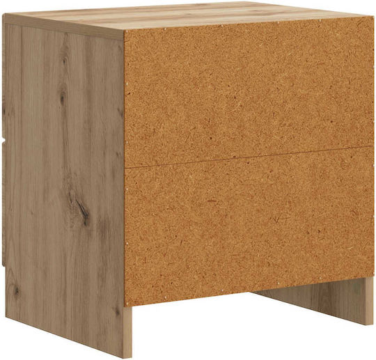 Нощни Шкафчета Дървени Кафяви 2 Бройки 43x34.5x44.5см
