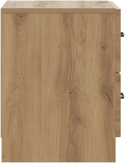 Нощни Шкафчета Дървени Кафяви 2 Бройки 43x34.5x44.5см