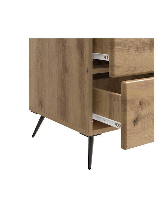 Wooden Brown Bedside Table 43x41x66.5cm