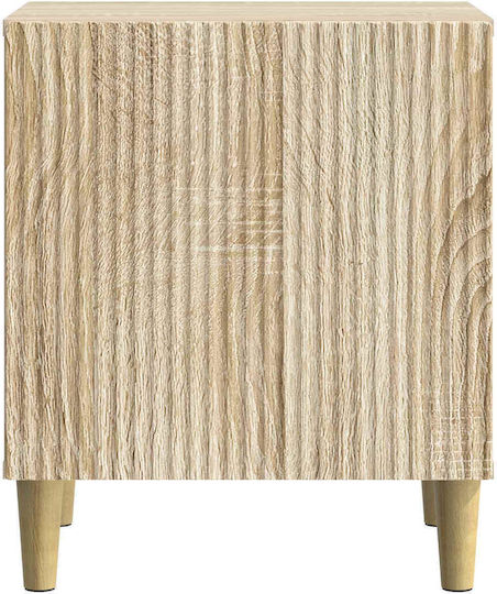 Нощно Шкафче Дървено Бежово 43x34.5x50см