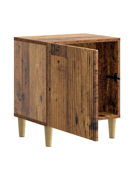 Κομοδίνα Ξύλινα Καφέ 2τμχ 43x34.5x50cm