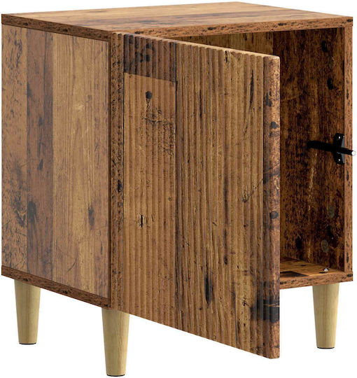 Нощни Шкафчета Дървени Кафяви 2 Бройки 43x34.5x50см