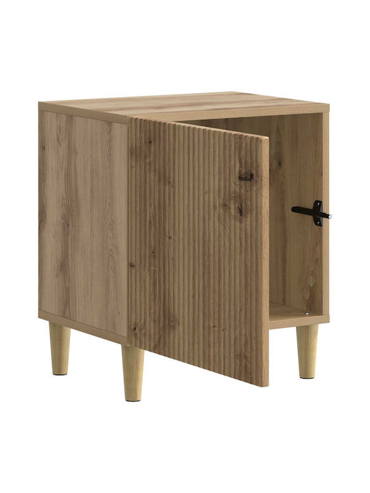 Κομοδίνα Ξύλινα Καφέ 2τμχ 43x34.5x50cm