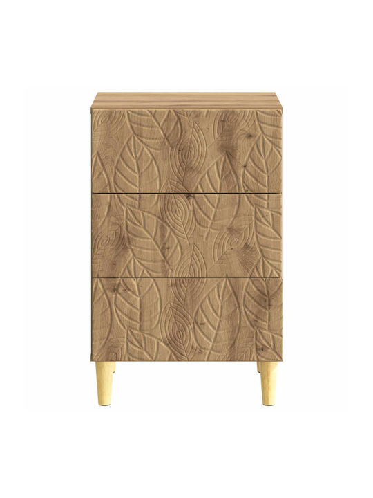 Nachttisch Holz Braun 43x39.5x66.5cm