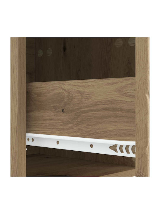 Wooden Brown Bedside Tables 2 Pieces 49x34.5x20cm