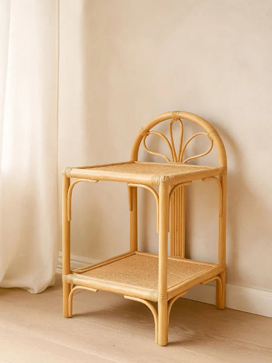 Κομοδίνο Jeskor Ξύλινο Μπεζ 47x40x67cm