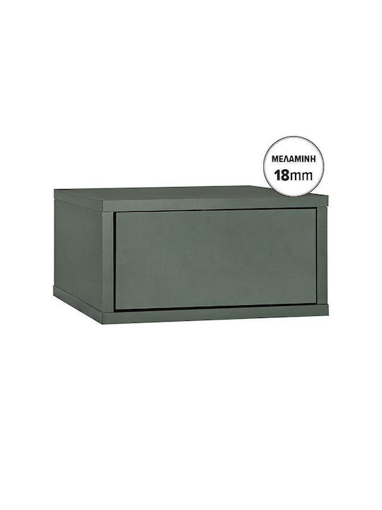 Arbor Bedside Table Wooden Green 39x34x18cm