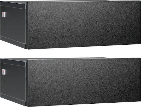 Κομοδίνα Ξύλινα Μαύρα 2τμχ 40x30x15cm 831-481V00BK